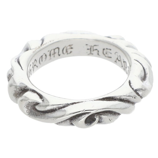 Chrome Hearts SCRL BAND Ring Silver (Silver 4.99g)