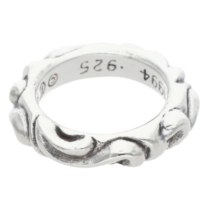 Chrome Hearts SCRL BAND Ring Silver (Silver 4.99g)