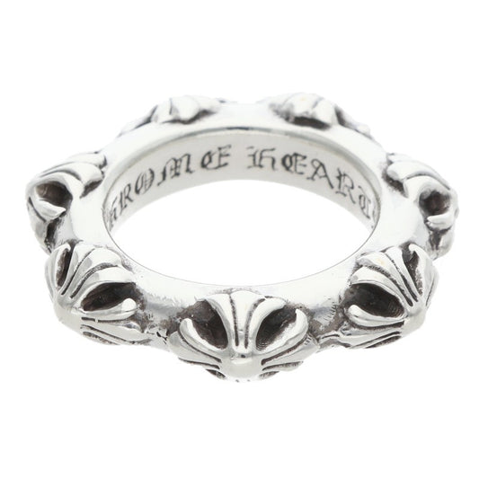 Chrome Hearts CROSS BAND Silver Ring Size ONE SIZE