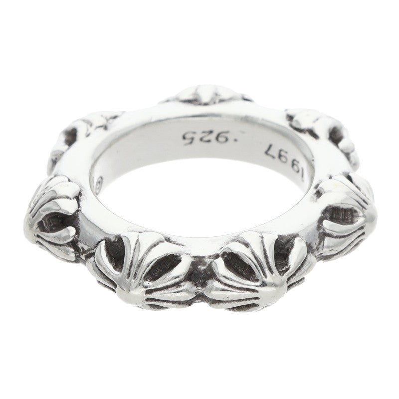Chrome Hearts CROSS BAND Silver Ring Size US 4