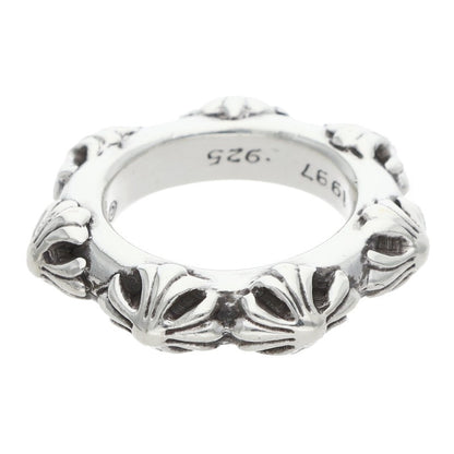 Chrome Hearts CROSS BAND Silver Ring Size US 4