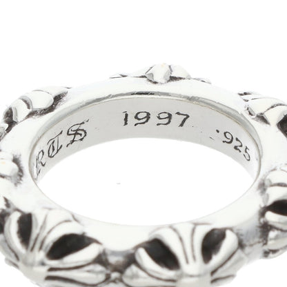 Chrome Hearts CROSS BAND Silver Ring Size US 4