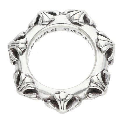 Chrome Hearts CROSS BAND Silver Ring Size US 4