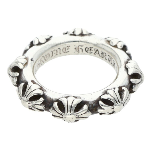 Chrome Hearts CROSS BAND Silver Ring Size ONE SIZE