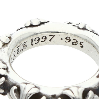 Chrome Hearts CROSS BAND Silver Ring Size ONE SIZE