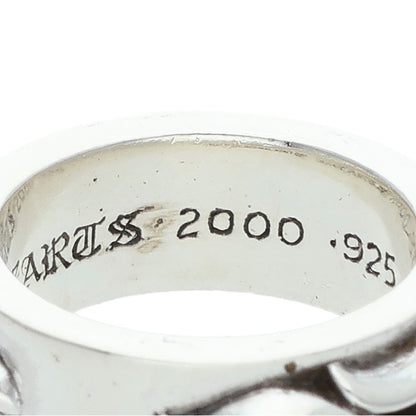 Chrome Hearts DBL NARROW VINE BAND Ring Silver Size 17.5 (Silver 18.77g)