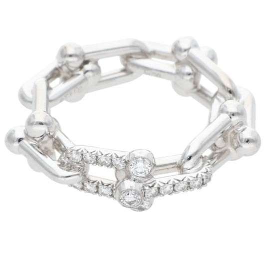 TIFFANY&Co. HardWear K18WG Diamond Small Link Size ONE SIZE