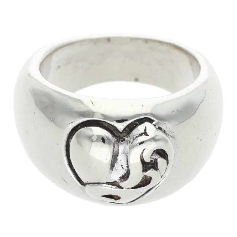 Chrome Hearts HEART IN BAND Silver Ring Size US 6