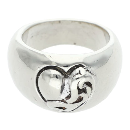 Chrome Hearts HEART IN BAND Silver Ring Size US 6