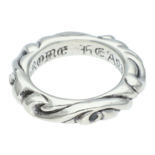 Chrome Hearts SCRL BAND Ring Silver (Silver 5.3g)