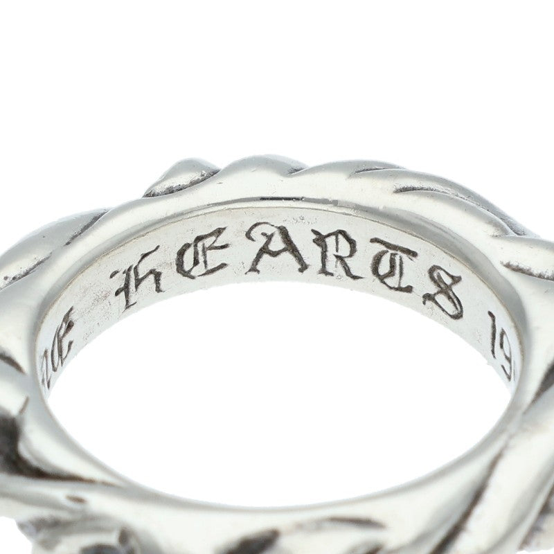 Chrome Hearts SCRL BAND Ring Silver Size JP 4 (Silver 5.3g)