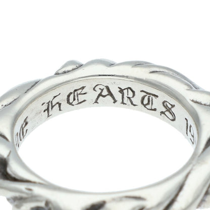 Chrome Hearts SCRL BAND Ring Silver Size JP 4 (Silver 5.3g)