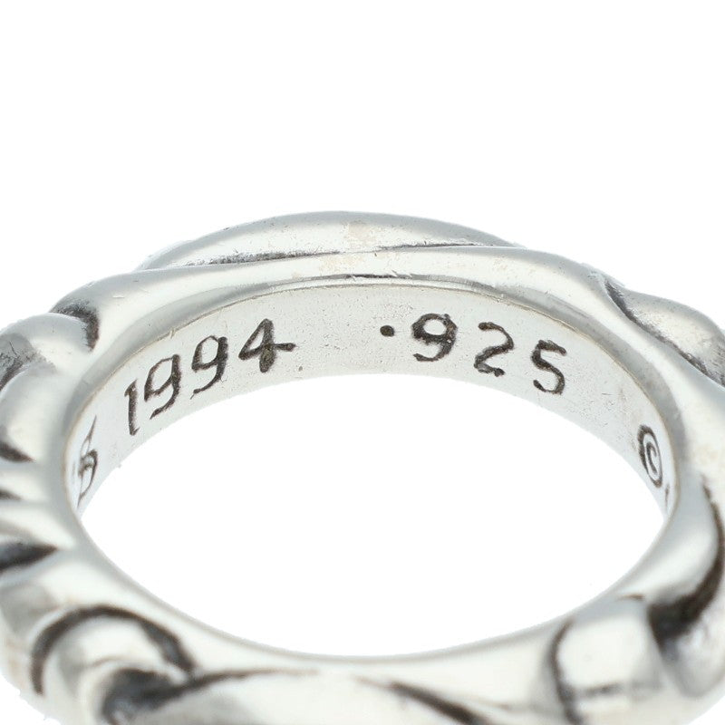 Chrome Hearts SCRL BAND Ring Silver Size JP 4 (Silver 5.3g)