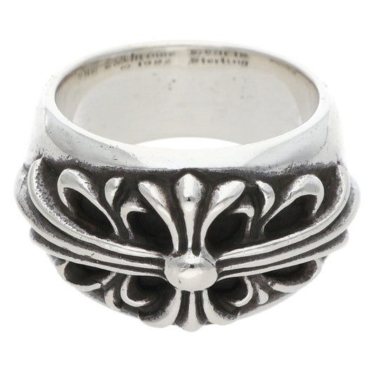 Chrome Hearts FLORAL CROSS Silver Ring Size ONE SIZE