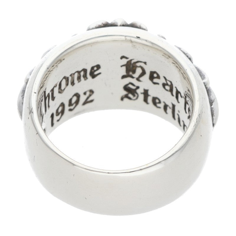 Chrome Hearts FLORAL CROSS Silver Ring Size ONE SIZE