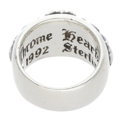Chrome Hearts FLORAL CROSS Silver Ring Size ONE SIZE
