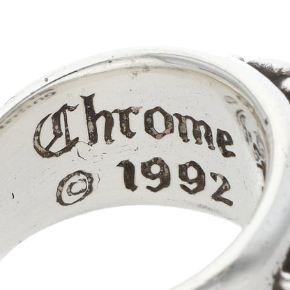 Chrome Hearts FLORAL CROSS Silver Ring Size ONE SIZE