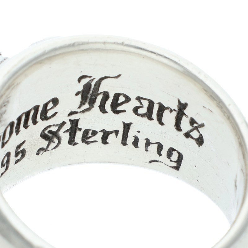 Chrome Hearts HEART IN BAND Silver Ring Size US 8