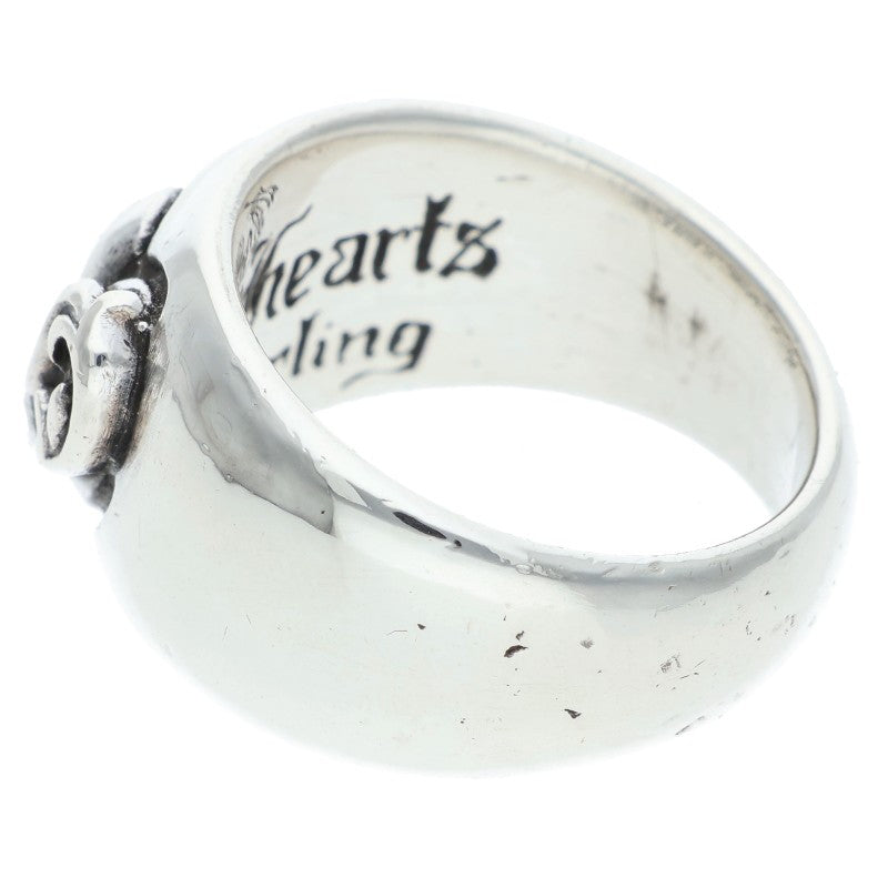 Chrome Hearts HEART IN BAND Silver Ring Size US 8