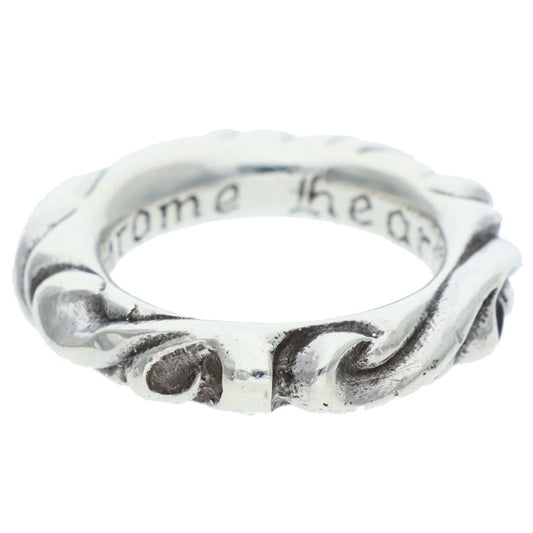 Chrome Hearts SCRL BAND Ring Silver Size 6.5 (Silver 7.71g)