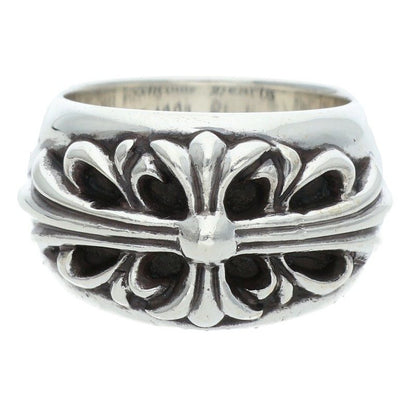 Chrome Hearts FLORAL CROSS Silver Ring Size ONE SIZE