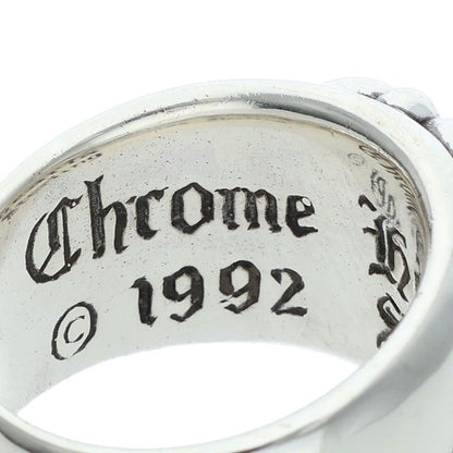 Chrome Hearts FLORAL CROSS Silver Ring Size ONE SIZE