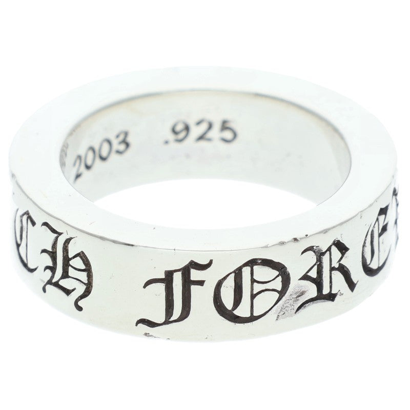 Chrome Hearts 6mm SPACER FOREVER Silver Ring Size US 4.5