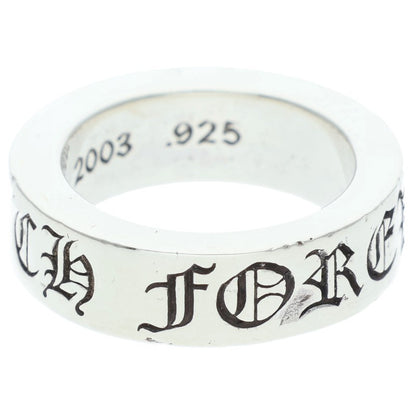 Chrome Hearts 6mm SPACER FOREVER Silver Ring Size US 4.5