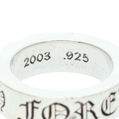 Chrome Hearts 6mm SPACER FOREVER Silver Ring Size US 4.5