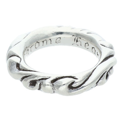 Chrome Hearts SCRL BAND Ring Silver Size JP 7 (Silver 7.45g)
