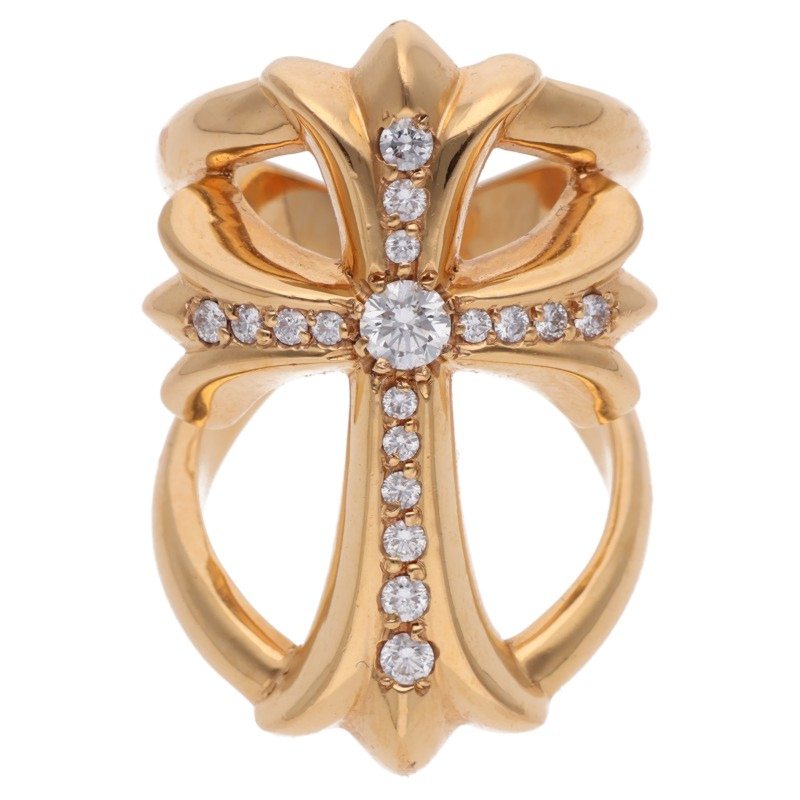 Chrome Hearts 22K Infinity Cross PAVE Ctr Size ONE SIZE