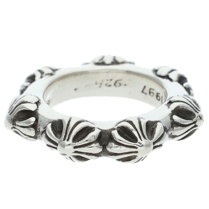 Chrome Hearts CROSS BAND Silver Ring Size ONE SIZE