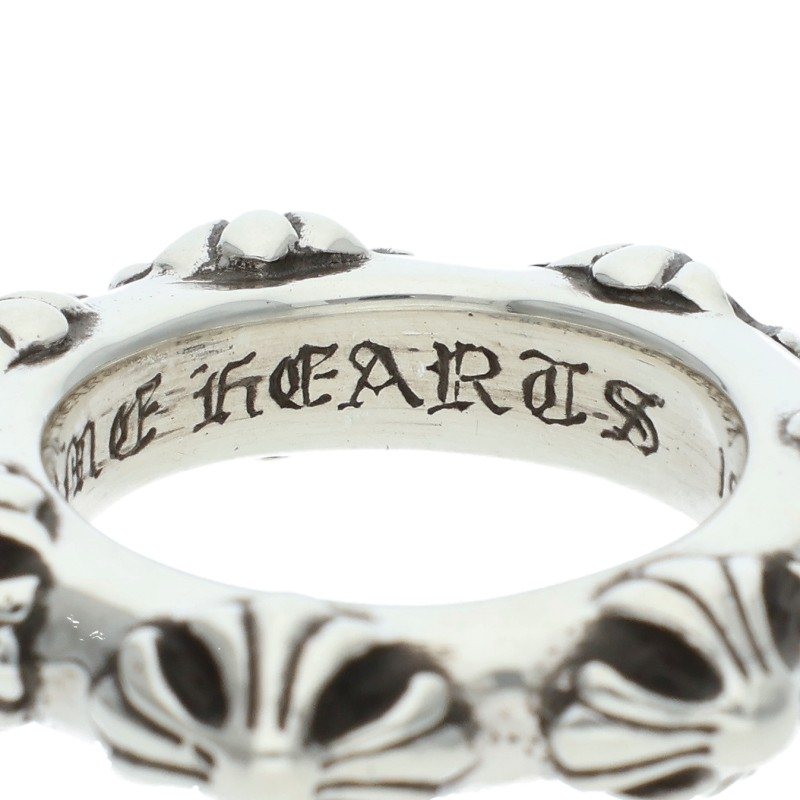 Chrome Hearts CROSS BAND Silver Ring Size ONE SIZE