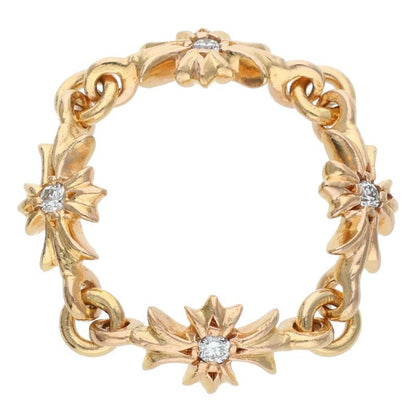 Chrome Hearts 22K Tiny E CH Plus Diamond Gold Size ONE SIZE