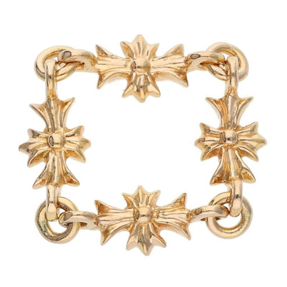 Chrome Hearts 22K Tiny E CH Plus Diamond Gold Size ONE SIZE