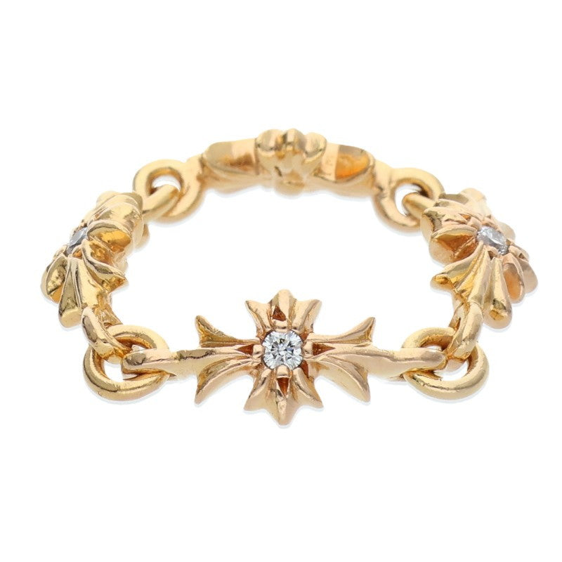Chrome Hearts 22K Tiny E CH Plus Diamond Gold Size ONE SIZE