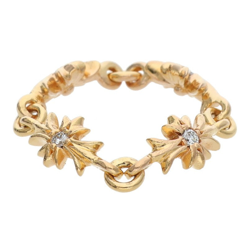 Chrome Hearts 22K Tiny E CH Plus Diamond Gold Size ONE SIZE