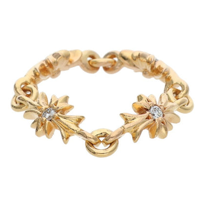 Chrome Hearts 22K Tiny E CH Plus Diamond Gold Size ONE SIZE