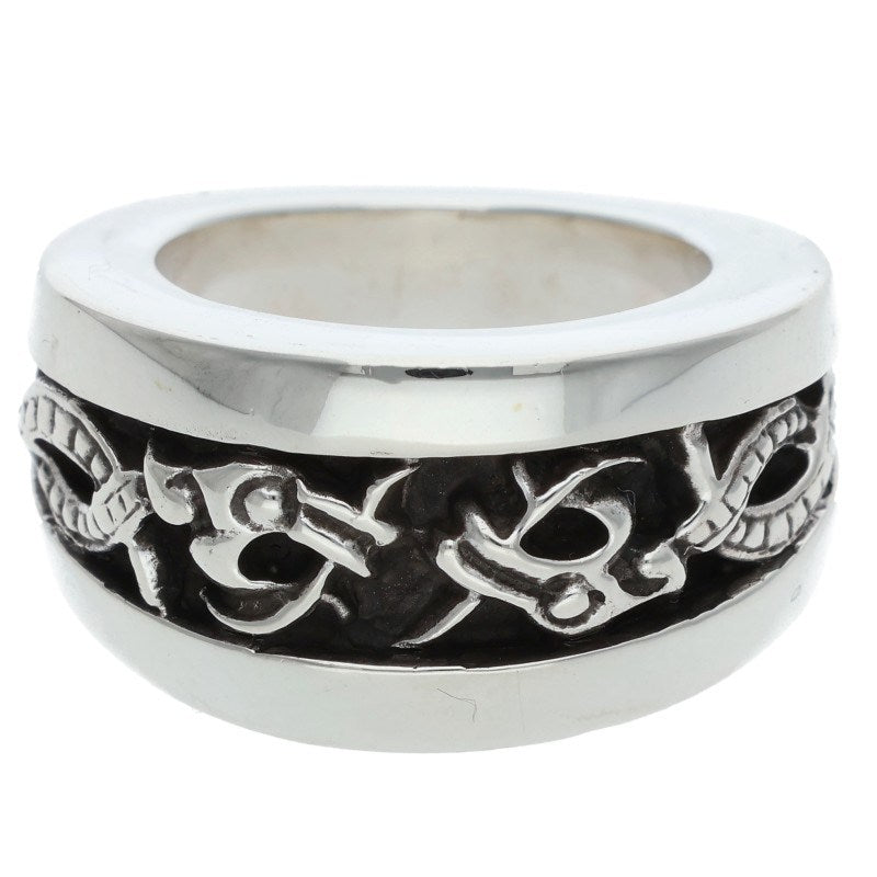 Chrome Hearts Narrow V Band Celtic Silver Ring Size ONE SIZE