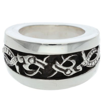 Chrome Hearts Narrow V Band Celtic Silver Ring Size ONE SIZE