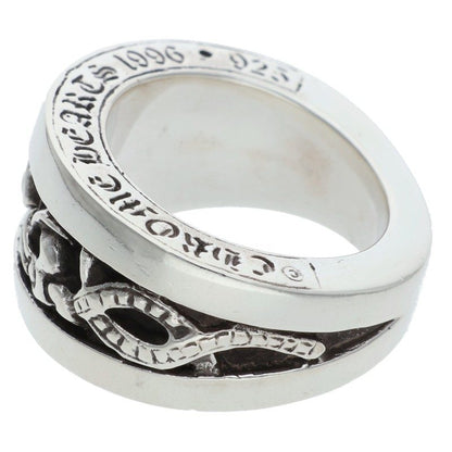 Chrome Hearts Narrow V Band Celtic Silver Ring Size ONE SIZE