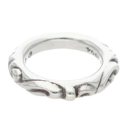 Chrome Hearts SCRL BAND Ring Silver Size JP 15 (Silver 9.05g)