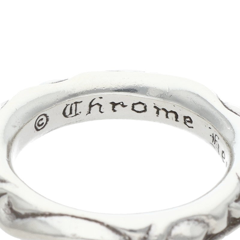 Chrome Hearts SCRL BAND Ring Silver Size JP 15 (Silver 9.05g)