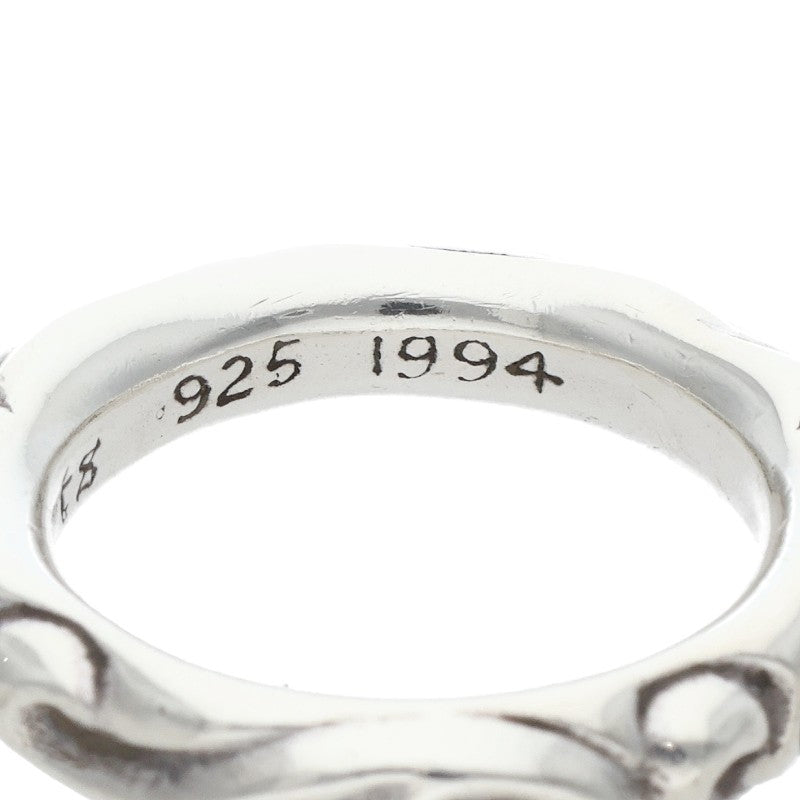 Chrome Hearts SCRL BAND Ring Silver Size JP 15 (Silver 9.05g)