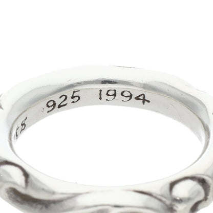 Chrome Hearts SCRL BAND Ring Silver Size JP 15 (Silver 9.05g)