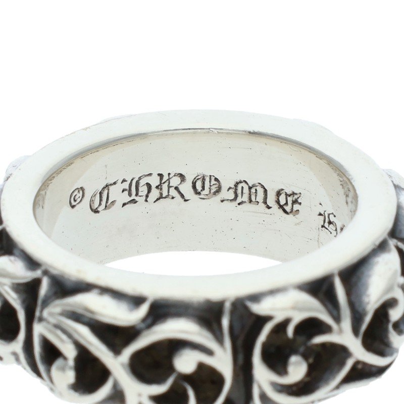 Chrome Hearts Eternity Vine Band Silver Ring Size US 5.5