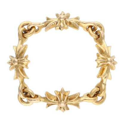 Chrome Hearts 22K Tiny E CH Plus Gold Ring Size US 7