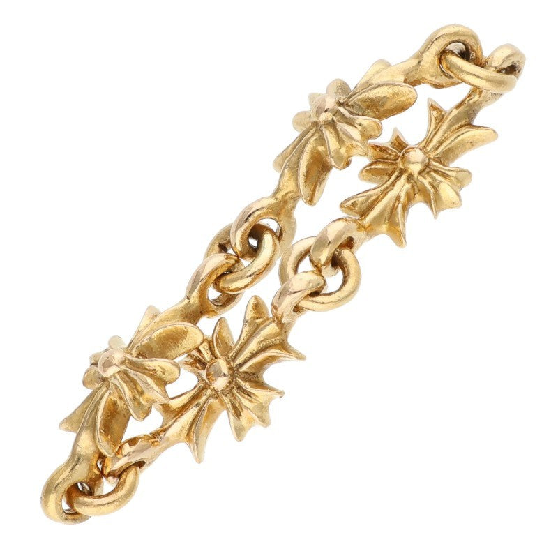 Chrome Hearts 22K Tiny E CH Plus Gold Ring Size US 7