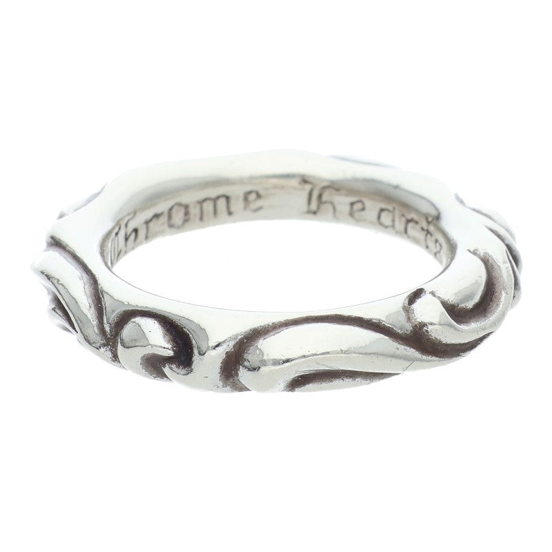 Chrome Hearts SCRL BAND Ring Silver (Silver 10.46g)