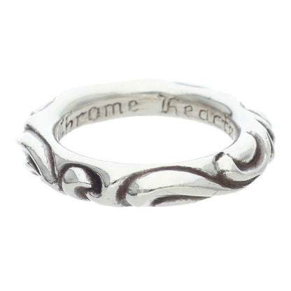 Chrome Hearts SCRL BAND Ring Silver (Silver 10.46g)